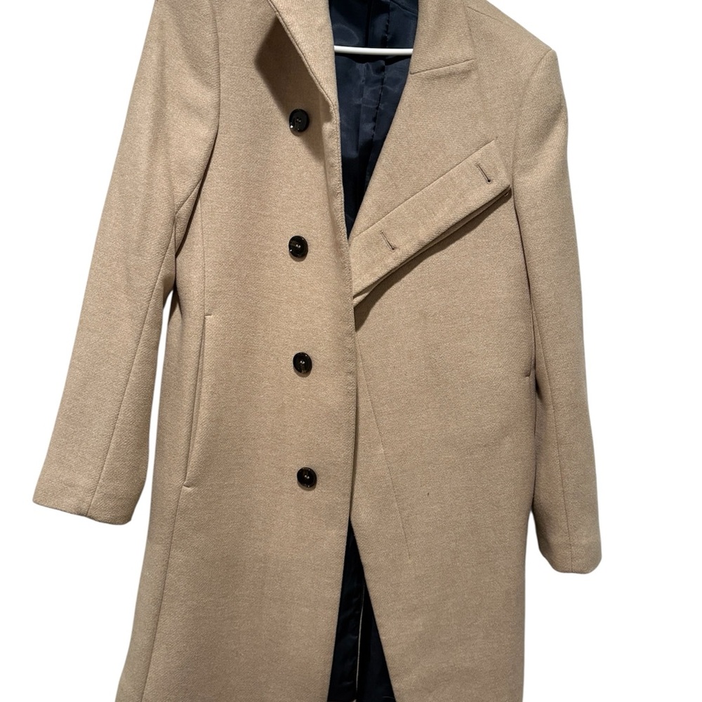 Zara Men's Beige Trench Coat